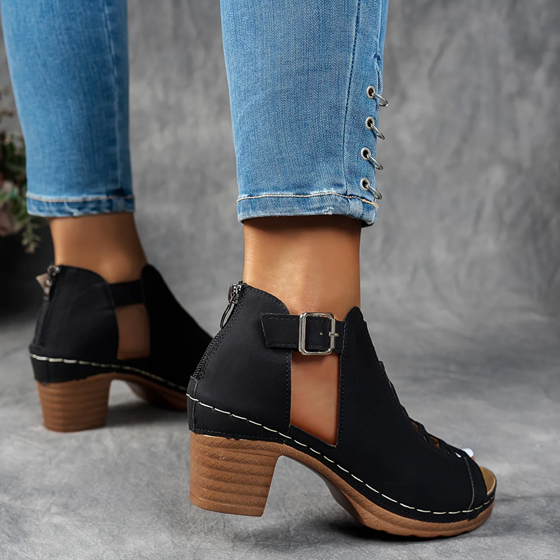 Nessa Lattice Heel Sandals