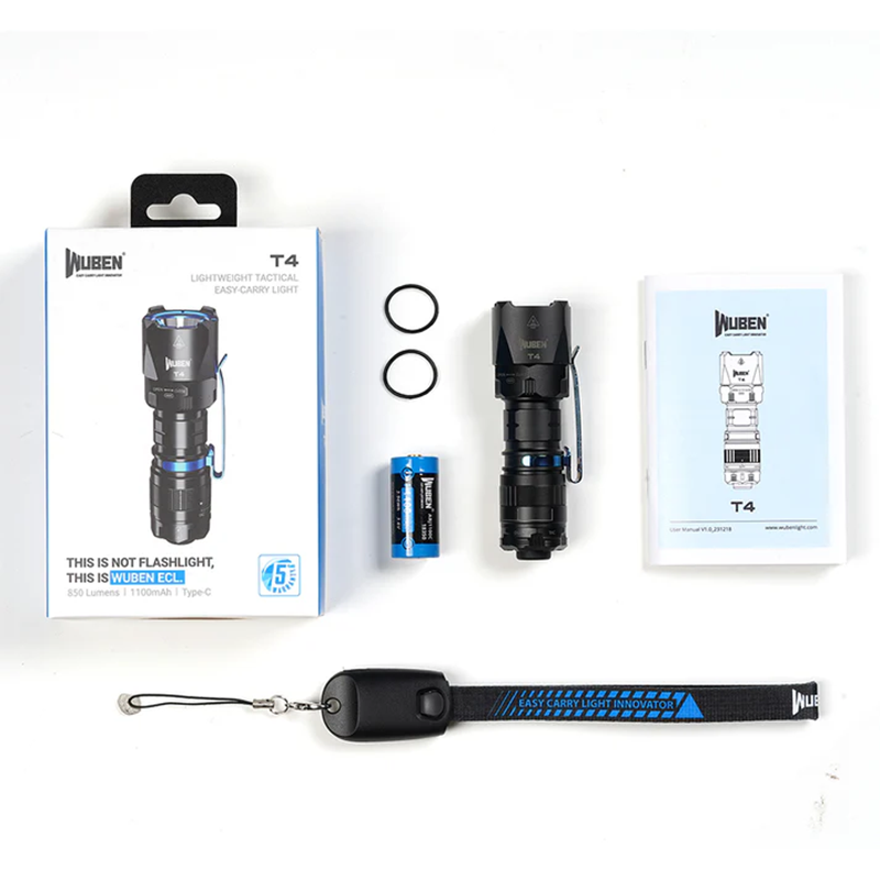 Wuben T4 Portable Tactical Flashlight