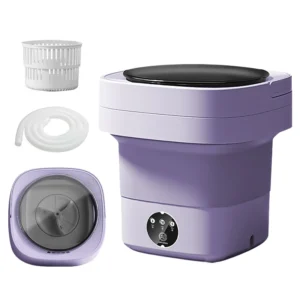 15L Foldable Washing Machine with Blue Light & UV Sterilization