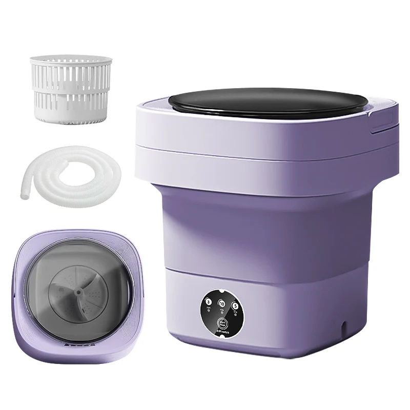 15L Foldable Washing Machine with Blue Light & UV Sterilization